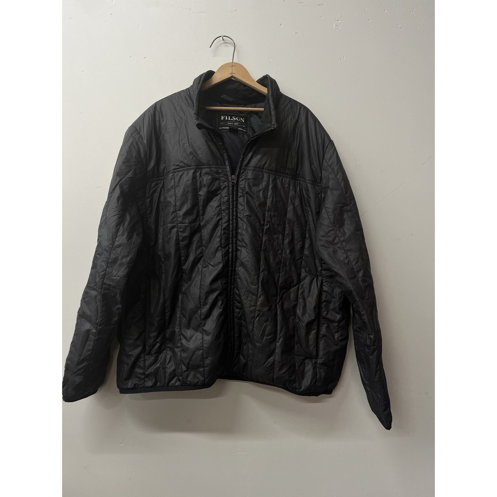 Filson Jacket Mens Xxxl Ultralight Primaloft Quilted Coat Black Branded